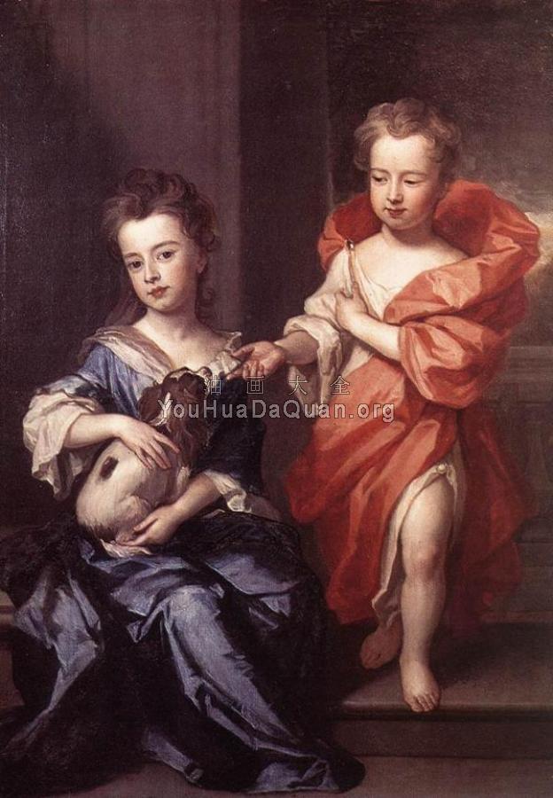 Edward and Lady Mary Howard - 戈弗雷·内勒